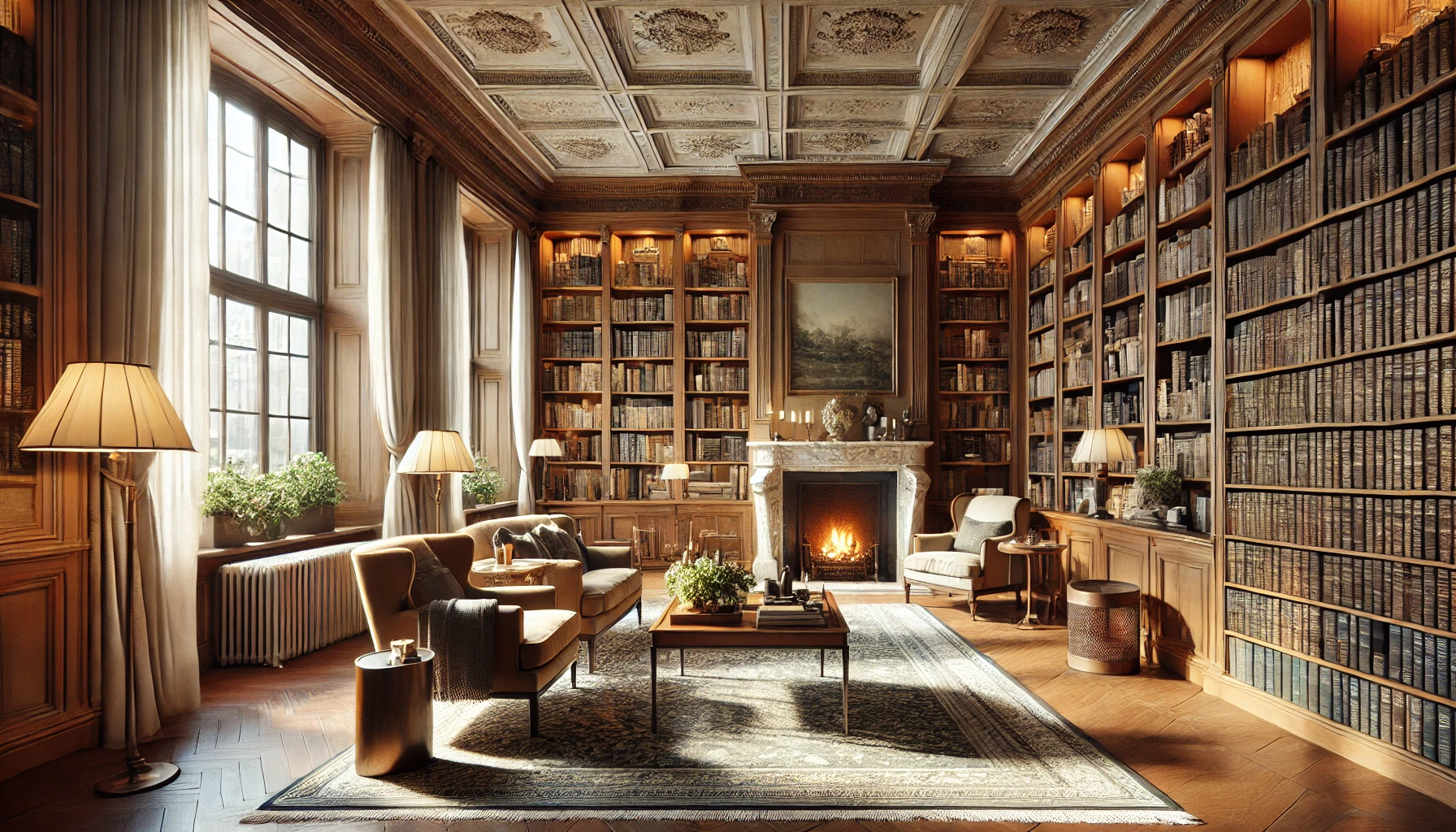 Bibliothèque de l'hôtel